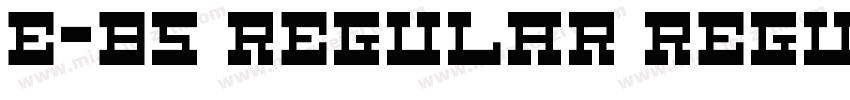 E-B5 Regular Regular字体转换